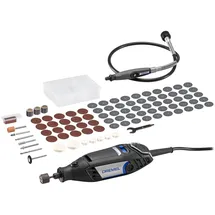 DREMEL 3200 Multifunktionswerkzeug 130W, Mit 1 Aufsatz mit biegsamer Welle, 90 Zubehörteile, variable Drehzahl 10.000-35.000 U/min zum Schneiden, Schnitzen, Schleifen, Polieren, Fräsen, Gravieren