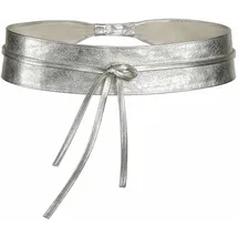 COLLEZIONE ALESSANDRO Damengürtel Leder Silber 105