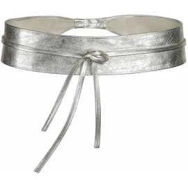 COLLEZIONE ALESSANDRO Damengürtel Leder Silber 105