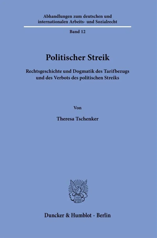 Politischer Streik. - Theresa Tschenker  Kartoniert (TB)