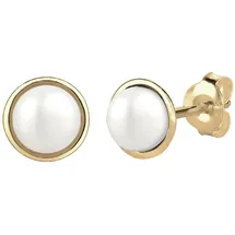 Elli Ohrringe 375 Gelbgold in Weiß | Gr.: onesize