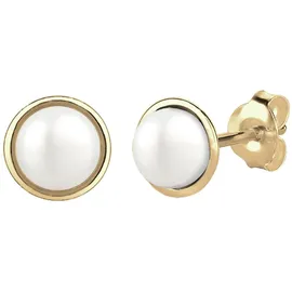 Elli Ohrringe 375 Gelbgold in Weiß | Gr.: onesize