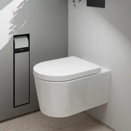 Hansgrohe EluPura S Wand-WC mit WC-Sitz Weiß