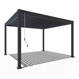 Weide Deluxe Pergola Voll-Alu, ca. B400/H255/T360 cm