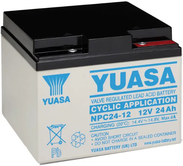 Yuasa Battery Yuasa NPC24-12, Plombierte Bleisäure (VRLA), 12 V, 1 Stück(e), Sch