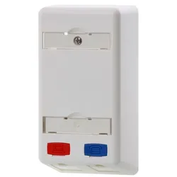 METZ CONNECT Modul Anschlussdose APFL 2 Port leer reinweiß