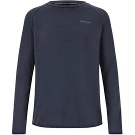 Endurance Funktionsshirt "Avan", Jungen, Gr. 116, blau (blau, meliert), 93% Polyester, 7% Elasthan, unifarben, normal, Rundhals, Shirts Funktionsshirt, mit innovativer QUICK DRY-Technologie