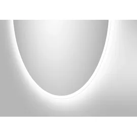 Talos weiß, B:60cm H:60cm Ø:60cm, Aluminium, Glas, Spiegel, Badspiegel, rund 60 cm - mit Beleuchtung