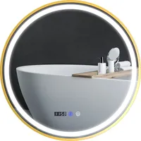 Homcom Badspiegel mit Beleuchtung 60 cm Runder LED Wandspiegel