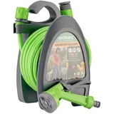 Wiltec Mini Schlauchabroller 10 m grau/grün