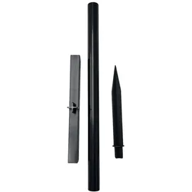 FHS International Schneemann LED Kunststoff 40 cm Erdspieß IP44 6/18 h Timer weiß