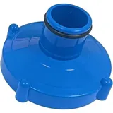 Adapter Für Kanister-poolsauger 80 Mm Schraubanschluss Auf 32 Mm Schlauch Blau Kompatibel Intex 11238/ 11238a Adapter.