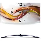 ARTland Wanduhr »Abstrakes Design Orange«, U1UO