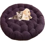 HKJGNH Stuhlkissen Rund Bodenkissen, Sitzkissen Größe rund Durchmesser: 65cm/70cm, für Indoor und Outdoor,Dicke Polsterung Stuhlauflage(K3,Diameter 70x9cm)