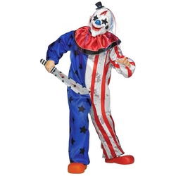 Fun World Kostüm Böser Clown, Horrorclown Kinderkostüm – nicht nur für Halloween weiß 146-152