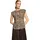 Zero Kurzarmshirt Beige/Braun 36