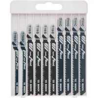 Bosch Stichsägeblatt-Set Basic for Wood 10-teilig