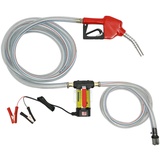 BJTDLLX Dieselpumpe 12V Selbstansaugend Heizölpumpe 175W 50L/min Bio Ölpumpe Automatik Pistole Tankstelle Kraftstoffpumpen (Transparent Stahldraht Ölauslassschlauch)