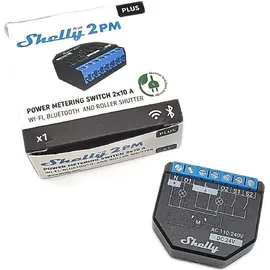 Shelly Plus 2PM - Smart Relais max. 16A BT Messfunktion