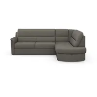 sit&more Ecksofa »Panini L-Form«, wahlweise mit Bettfunktion und Bettkasten, braun