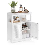 VASAGLE Badezimmerschrank, mit 2 Türen, weiß