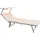 Mobili Rebecca Rebecca Mobili Sonnenliege 186 x 61 x 38 cm Beige