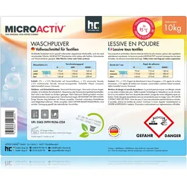 microactiv® 40x 10 kg Waschpulver Vollwaschmittel