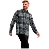 Maier Sports Predeal 2.0 Langarmhemd - Grey Check -