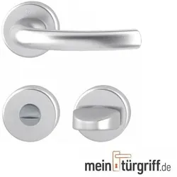 Hoppe Türdrücker Tokyo Rosette WC Alu F1 natur  Türgriff Türbeschlag