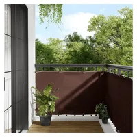 VidaXL Balkon-Sichtschutz Braun 90x700 cm 100 % Polyester-Oxford