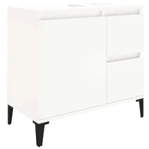 vidaXL Badschrank Weiß 65x33x60 cm Holzwerkstoff
