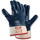 teXXor® topline Nitril-Handschuhe STULPE, Beige/Blau