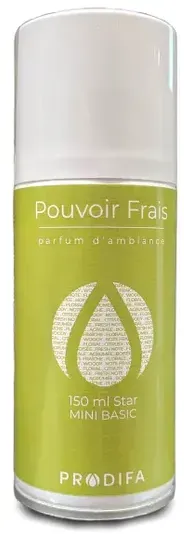 Prodifa Pouvoir Frais Nachfüller 150 ml Duftspray Mini Basic Lufterfrischer für Mini Basic Duftspender