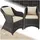 Tectake tectake® 2er Set Aluminium Rattansessel, wetterfest und UV-beständig, pflegeleicht, kein Aufbau