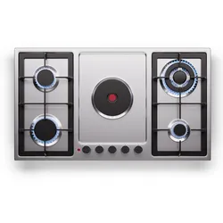 MultiChef 5 Hot Plate Elektro- und Gaskochfeld 5 Kochzonen 4 Gasbrenner 1 Elektrokochfeld