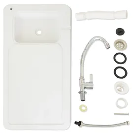 Lemodo Campingtisch mit Spüle Weiß