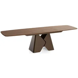 WFL GROUP Vanta 200 x 90 x 76 cm ausziehbar braun