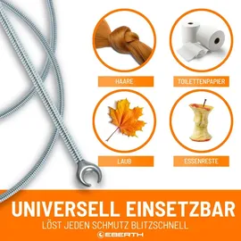 Eberth Rohrreinigungsspirale 3m Ø 9mm