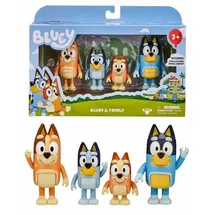 MOOSE TOYS LTD BLUEY Figuren-4er-Pack Familie