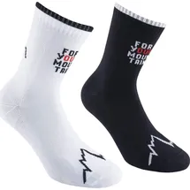 La Sportiva For Your Mountain Socks Laufsocken 2 Schwarz/Weiß 38-40
