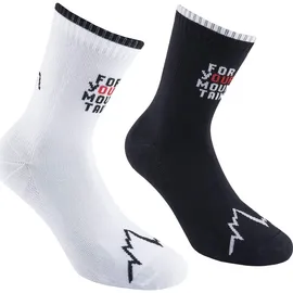 La Sportiva For Your Mountain Socks Laufsocken 2 Schwarz/Weiß 38-40