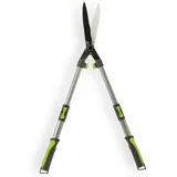 Kinzo Ausziehbare Heckenschere 65-87CM - Strauchschere mit Antihaftbeschichtung - Ergonomische Griffe - 65 x 26 x 2.8 cm - Grün/Grau