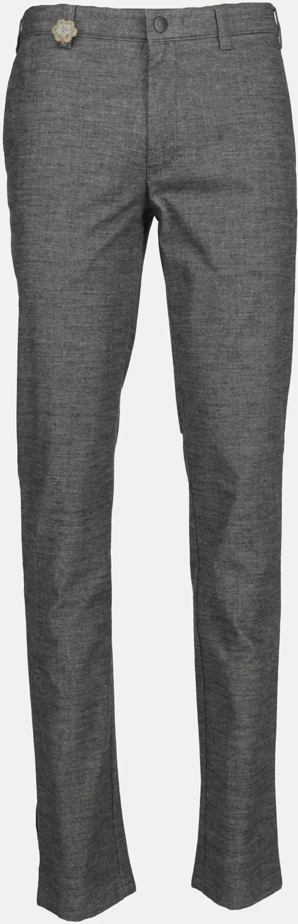 Chinohose in Woll-Optik Grau 32/34