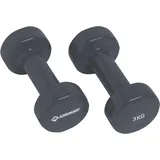 Donic Schildkröt Schildkröt Fitness Vinyl Hanteln 3,0kg Set,
