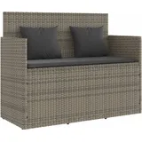 vidaXL Gartenbank 112 x 55 x 91 cm Grau