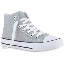 Damen Sneaker High in Hellgrau
