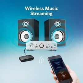 Anker Soundsync Bluetooth Empfänger für Musik mit Bluetooth 5.0, Akkulaufzeit von 12 Stunden, für Auto, Zuhause, Kopfhörer und Lautsprecher