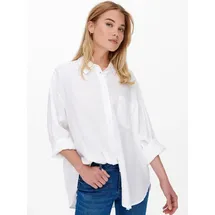Only Onltokyo L/S Linen Blend Shirt Weiß XS