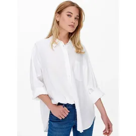 Only Onltokyo L/S Linen Blend Shirt Weiß XS