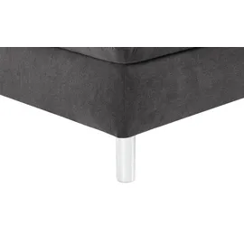 Nehl Liege Easy Mikrofaser 220 x 80 x 116 cm Grau mit Kopfteil